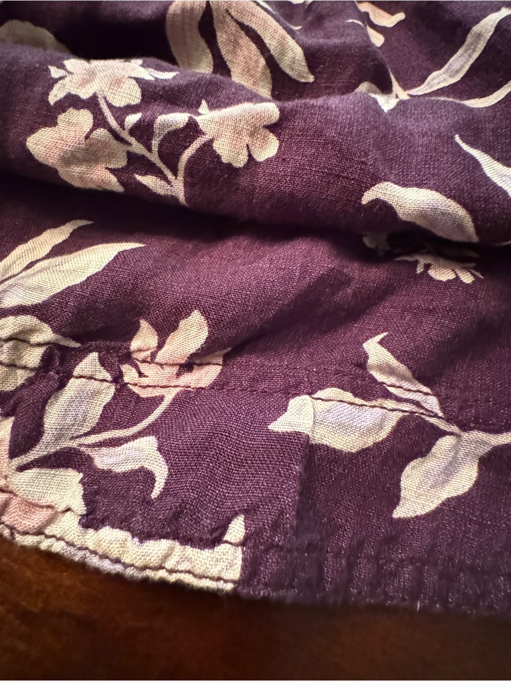 Free People Floral Linen Blend Babydoll Mini Dress NWT XS Purple Boho - Picture 10 of 14